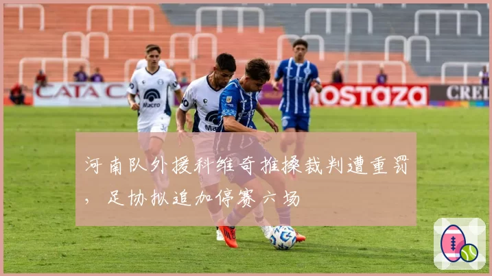 河南队外援科维奇推搡裁判遭重罚,足协拟追加停赛六场